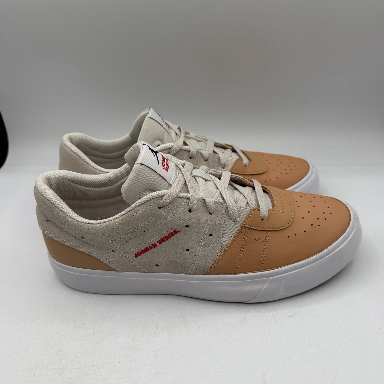 Nike Jordan Series Es Praline Shoes Mens Sz 10.5 Tan White Casual Sneakers